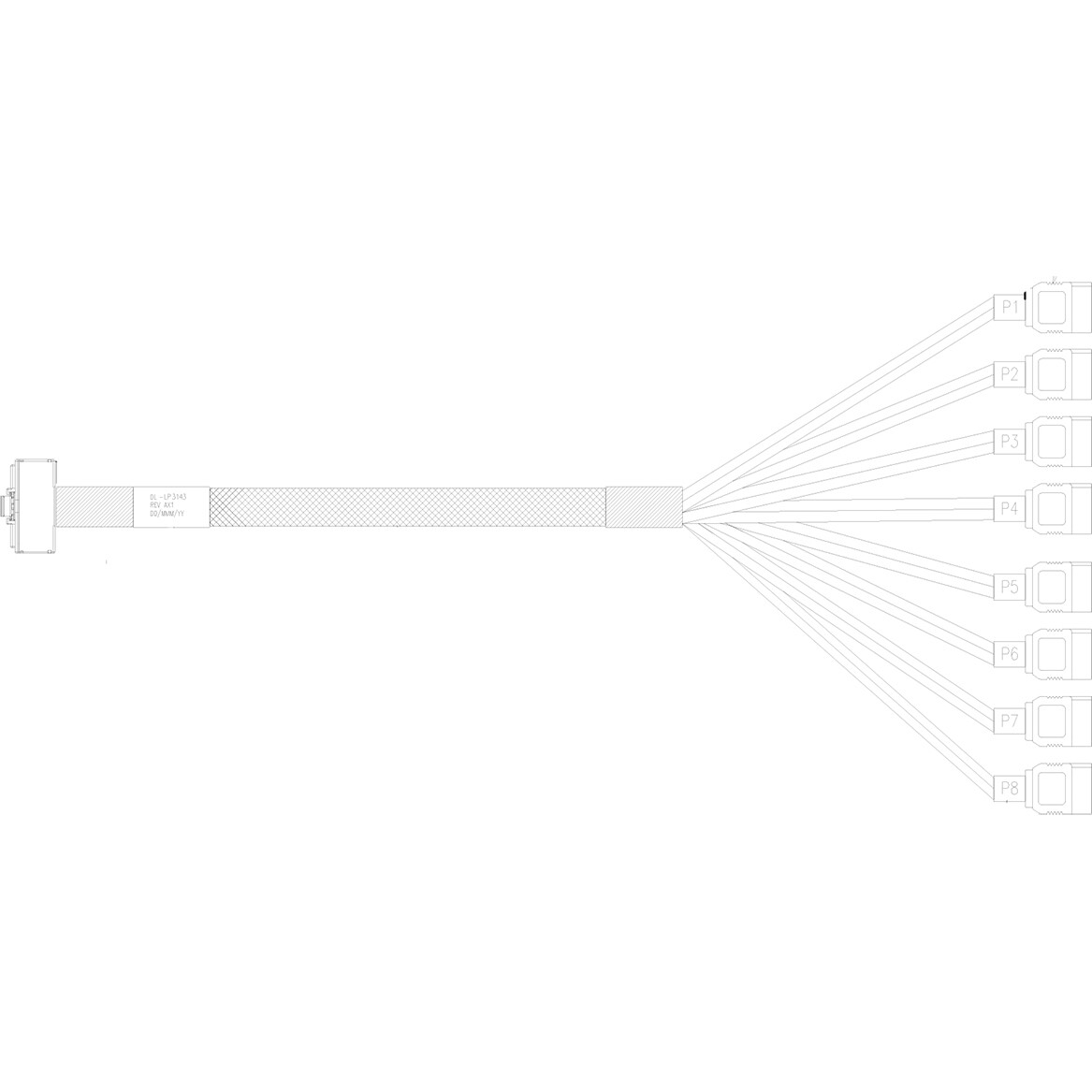 Кабель DiliVing DL-LP3143