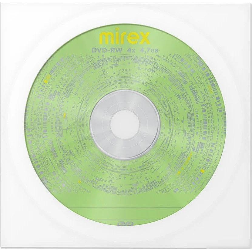 Диск DVD-RW Mirex 4.7GB 4x Paper Cover (1 шт.) (UL130032A4C)