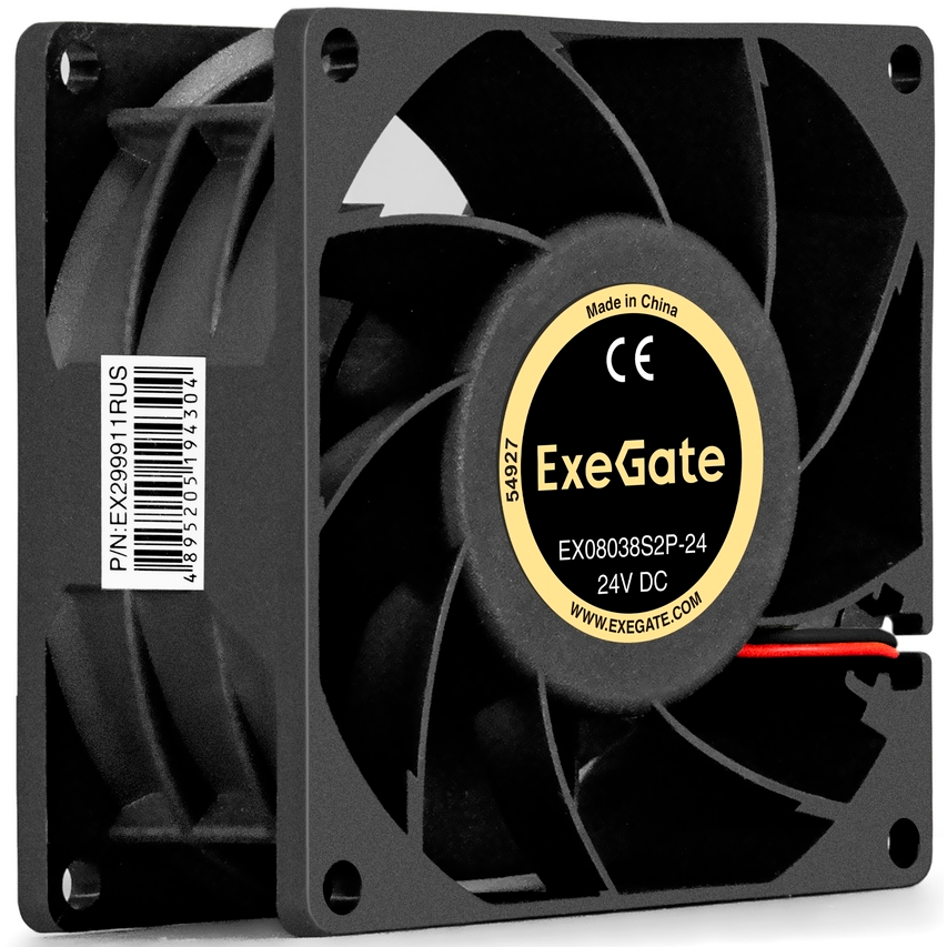 Вентилятор для корпуса ExeGate EX08038S2P-24 - EX299911RUS - фото 3
