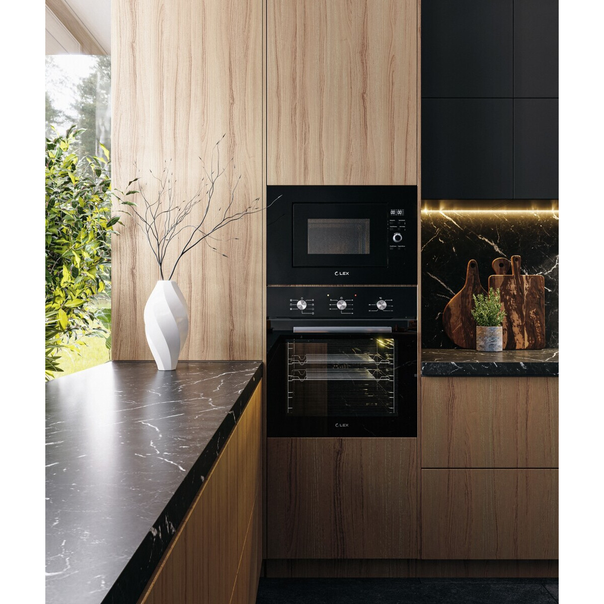 Встраиваемая микроволновая печь LEX BIMO 20.03 BLACK - CHGA100003 - фото 7