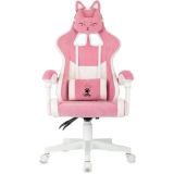 Игровое кресло Бюрократ Knight Kitty Pink/White (KNIGHT KITTY W PINK)