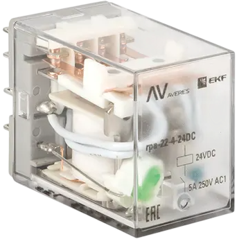 Реле промежуточное EKF RPA 22/4 5A 24В DC AVERES - rpa-22-4-24DC