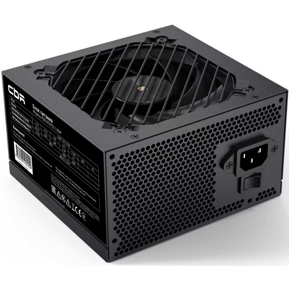 Блок питания 750W CBR PSU-ATX750-12GM - фото 2