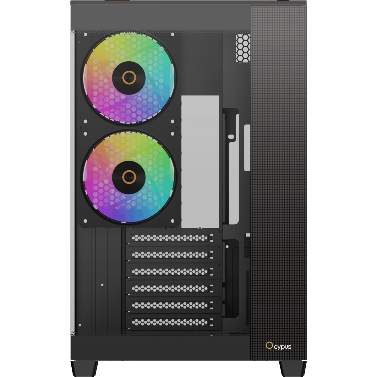 Корпус Ocypus Delta C74 ARGB Black - Delta-C70-BKG400XX-GL - фото 2