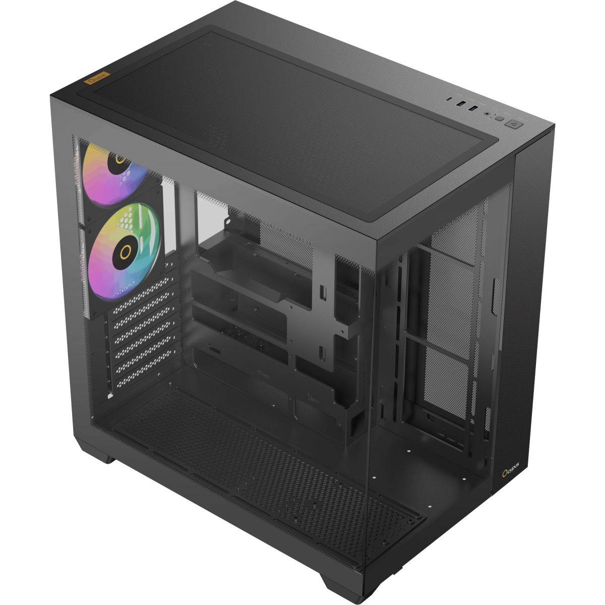 Корпус Ocypus Delta C74 ARGB Black - Delta-C70-BKG400XX-GL - фото 4