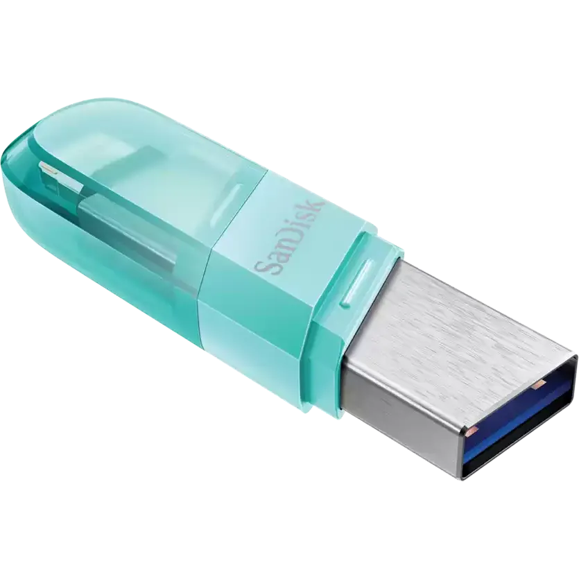 USB Flash накопитель 64GB SanDisk iXpand Flip (SDIX90N-064G-GN6NK)