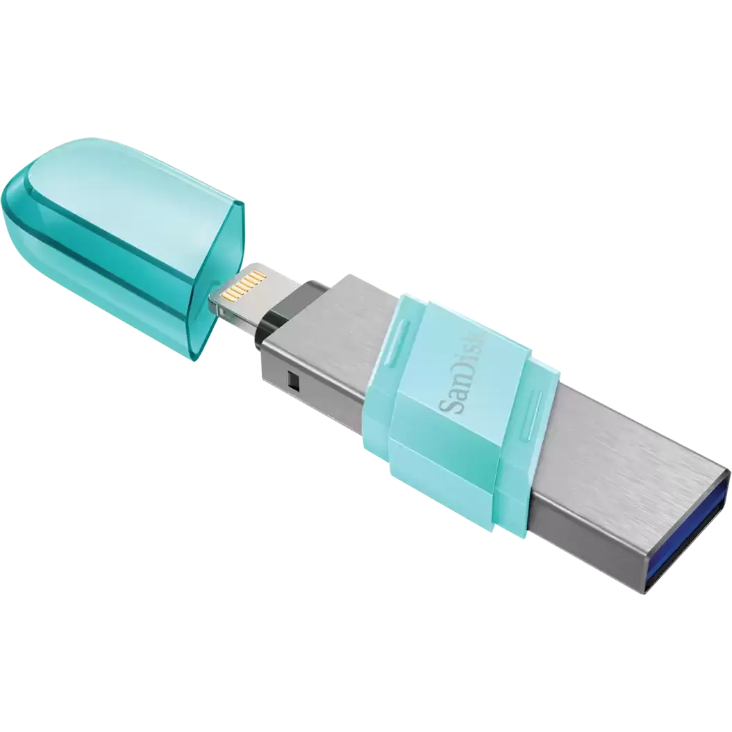 USB Flash накопитель 64GB SanDisk iXpand Flip (SDIX90N-064G-GN6NK) - фото 2