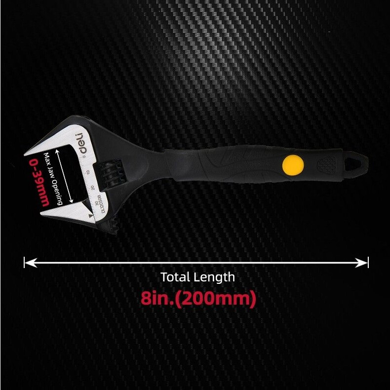 Ключ разводной Deli DL120508 - фото 8