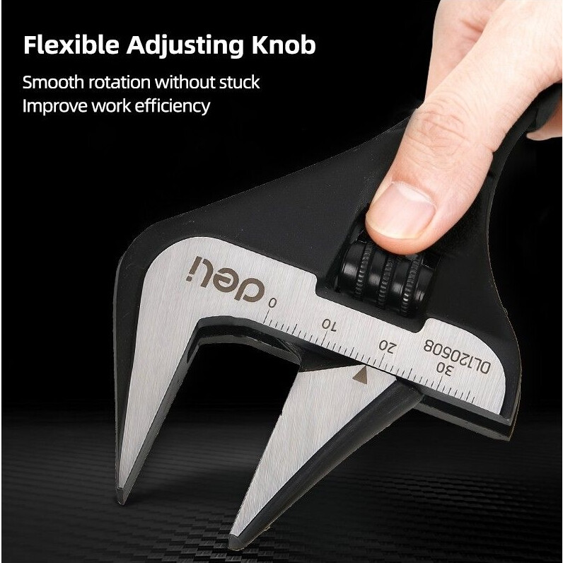 Ключ разводной Deli DL120508 - фото 9