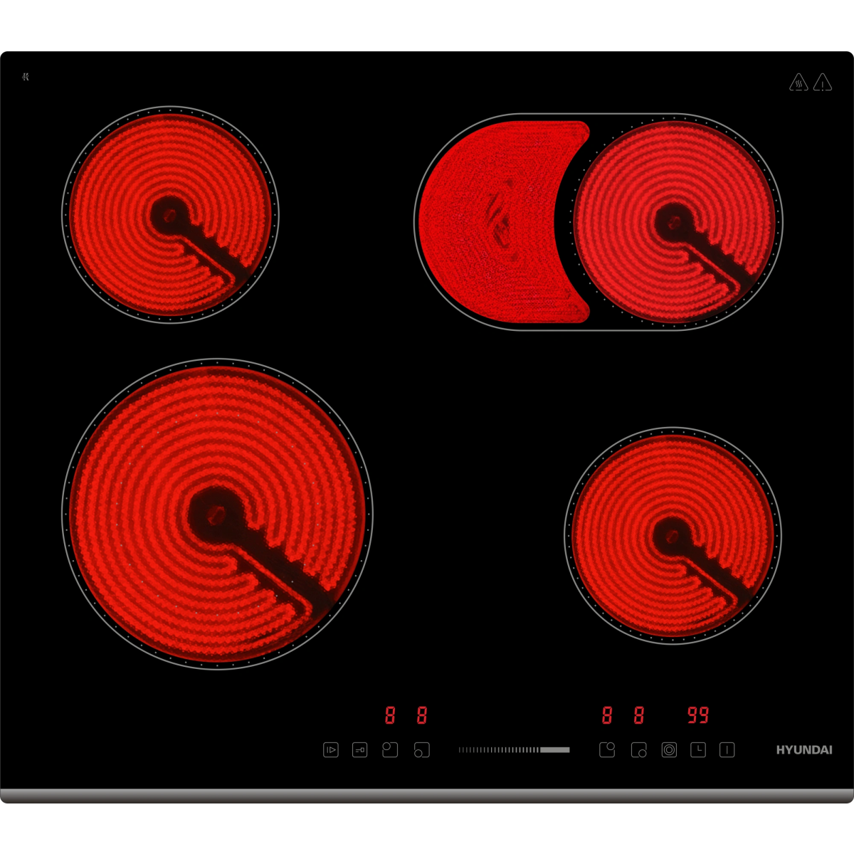 Электрическая варочная панель Hyundai HHE 6673 BG - фото 3