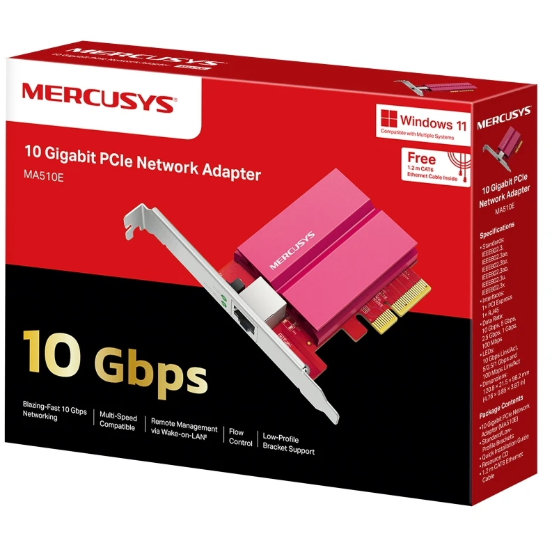Сетевая карта Mercusys MA510E - фото 3