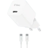 Сетевое зарядное устройство ttec SmartCharger GAN 30W PD White (2SCG30CB)