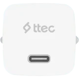 Сетевое зарядное устройство ttec SmartCharger GAN 30W PD White (2SCG30CB)