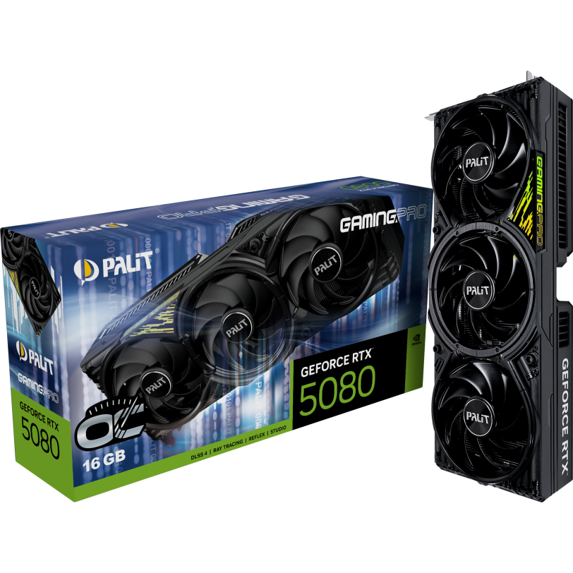 Видеокарта NVIDIA GeForce RTX 5080 Palit GamingPro OC V1 16GB (NE75080S19T2-GB2031Y) - фото 10