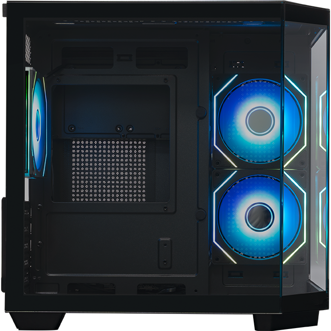 Корпус XASTRA QT400M 3ARGB-C6-AC Black - QT400M-3FM12A-C6-AC - фото 4