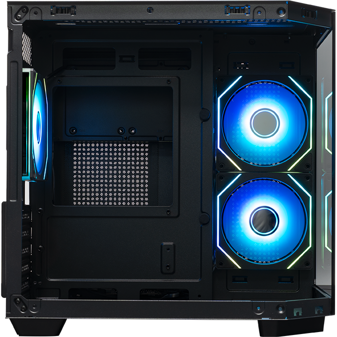 Корпус XASTRA QT400M 3ARGB-C6-AC Black - QT400M-3FM12A-C6-AC - фото 5