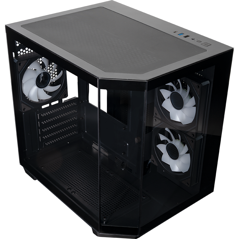 Корпус XASTRA QT400M 3ARGB-C6-AC Black - QT400M-3FM12A-C6-AC - фото 7