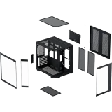 Корпус XASTRA QT400M 3ARGB-C6-AC Black (QT400M-3FM12A-C6-AC)