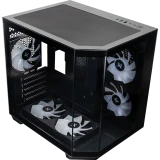 Корпус XASTRA QT400M 5ARGB-FC-C6-AC Black (QT400M-2FA24A-1FC12A-C6-AC)