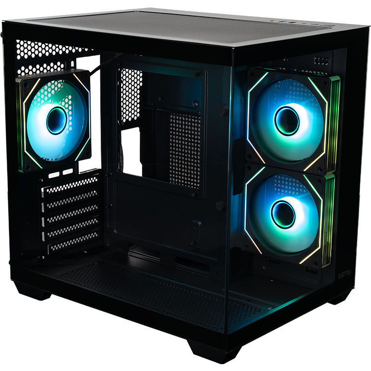 Корпус XASTRA QW400M 3ARGB-C6-AC Black - QW400M-3FM12A-C6-AC - фото 2