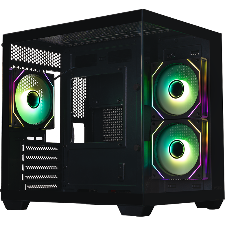 Корпус XASTRA QW400M 3ARGB-C6-AC Black - QW400M-3FM12A-C6-AC - фото 3