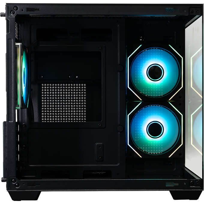 Корпус XASTRA QW400M 3ARGB-C6-AC Black - QW400M-3FM12A-C6-AC - фото 5