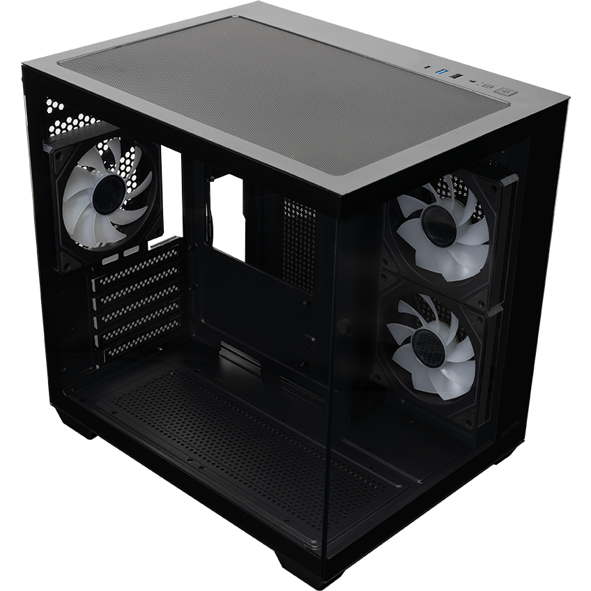 Корпус XASTRA QW400M 3ARGB-C6-AC Black - QW400M-3FM12A-C6-AC - фото 7