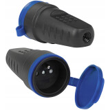 Электрическая розетка Filum FL-CS-EU-IP44-BL