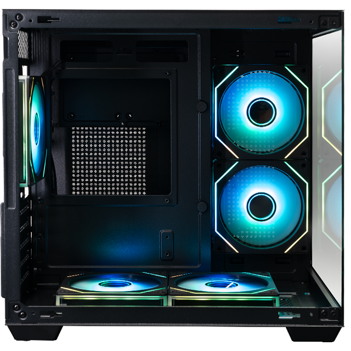 Корпус XASTRA QW400M 5ARGB-C6-AC Black - QW400M-5FM12A-C6-AC - фото 5