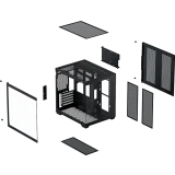 Корпус XASTRA QW400M 5ARGB-C6-AC Black (QW400M-5FM12A-C6-AC)