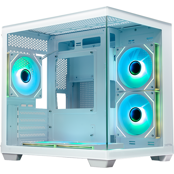 Корпус XASTRA QW400M 5ARGB-C6-AC White - QW400M-5FM12A-C6-AC-WH - фото 2