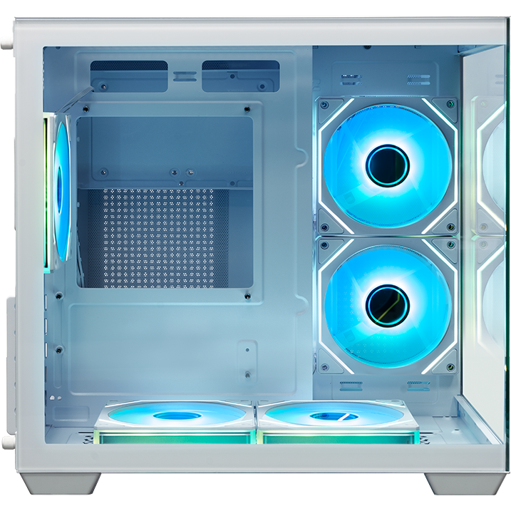 Корпус XASTRA QW400M 5ARGB-C6-AC White - QW400M-5FM12A-C6-AC-WH - фото 4