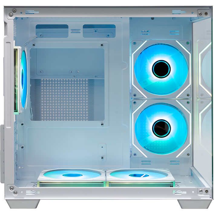 Корпус XASTRA QW400M 5ARGB-C6-AC White - QW400M-5FM12A-C6-AC-WH - фото 5