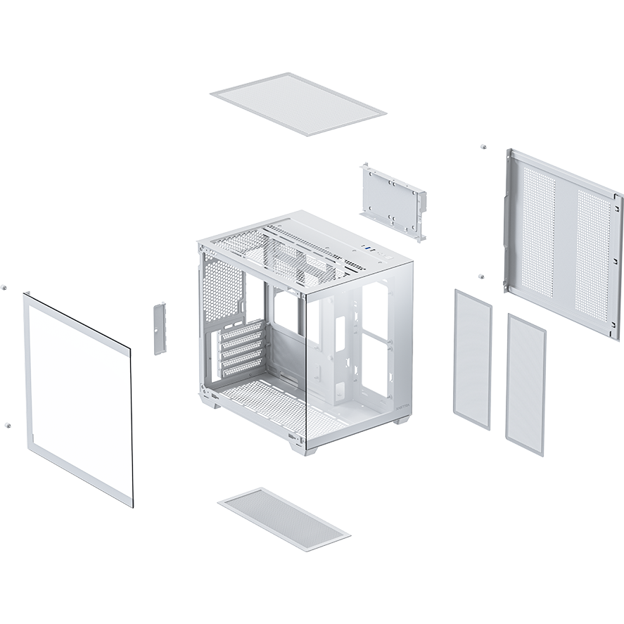 Корпус XASTRA QW400M 5ARGB-C6-AC White - QW400M-5FM12A-C6-AC-WH - фото 12
