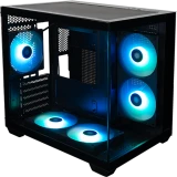 Корпус XASTRA QW400M 5ARGB-FC-C6-AC Black (QW400M-2FA24A-1FC12A-C6-AC)