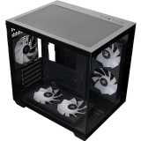 Корпус XASTRA QW400M 5ARGB-FC-C6-AC Black (QW400M-2FA24A-1FC12A-C6-AC)