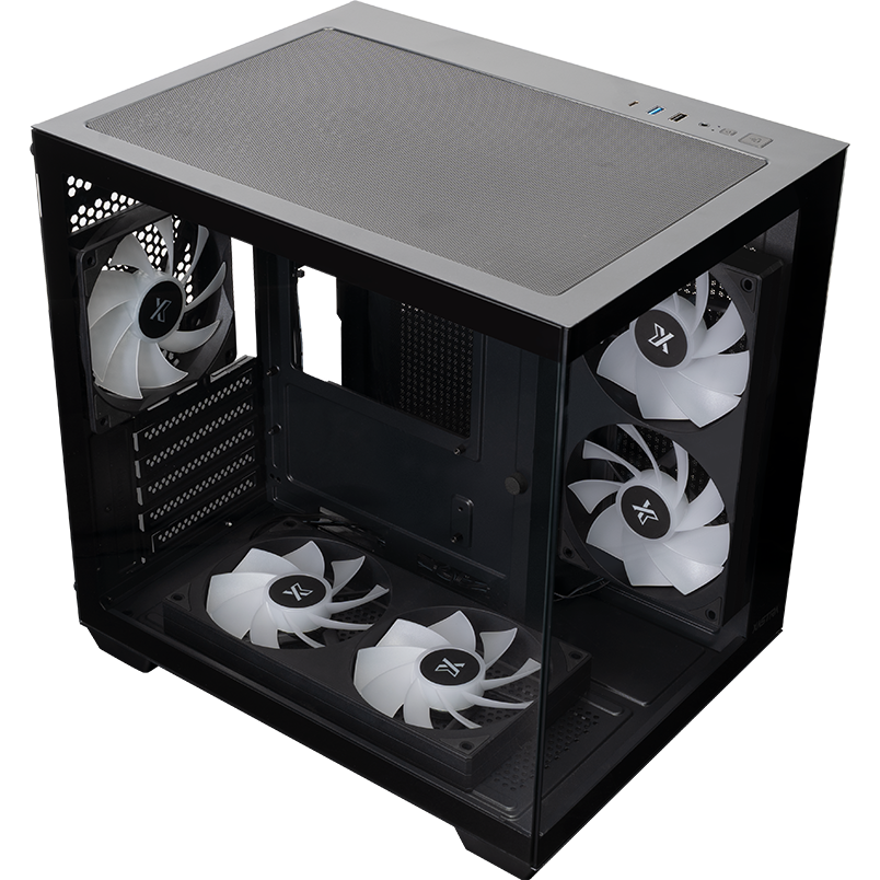 Корпус XASTRA QW400M 5ARGB-FC-C6-AC Black - QW400M-2FA24A-1FC12A-C6-AC - фото 6