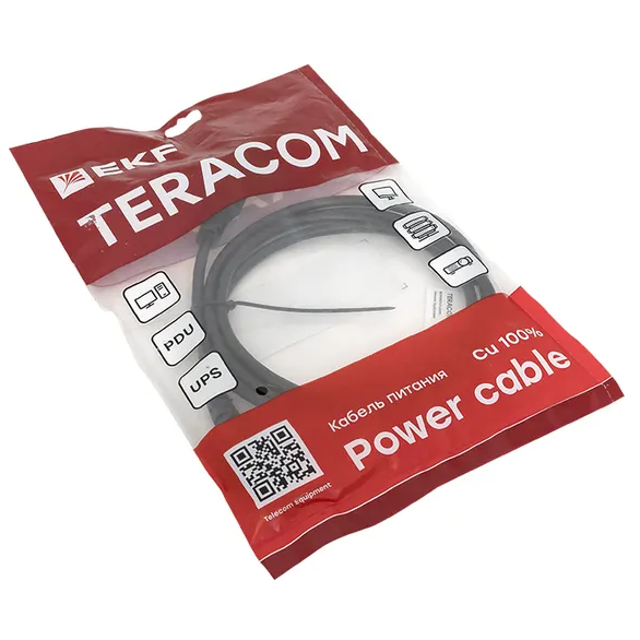 Кабель питания C13 - C14, 2м, EKF TRC-PCA-C13-C14-0.75-2M - фото 4