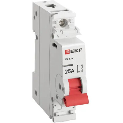 Выключатель нагрузки EKF PROxima 1P 25А ВН-63N - S63125 - фото 2