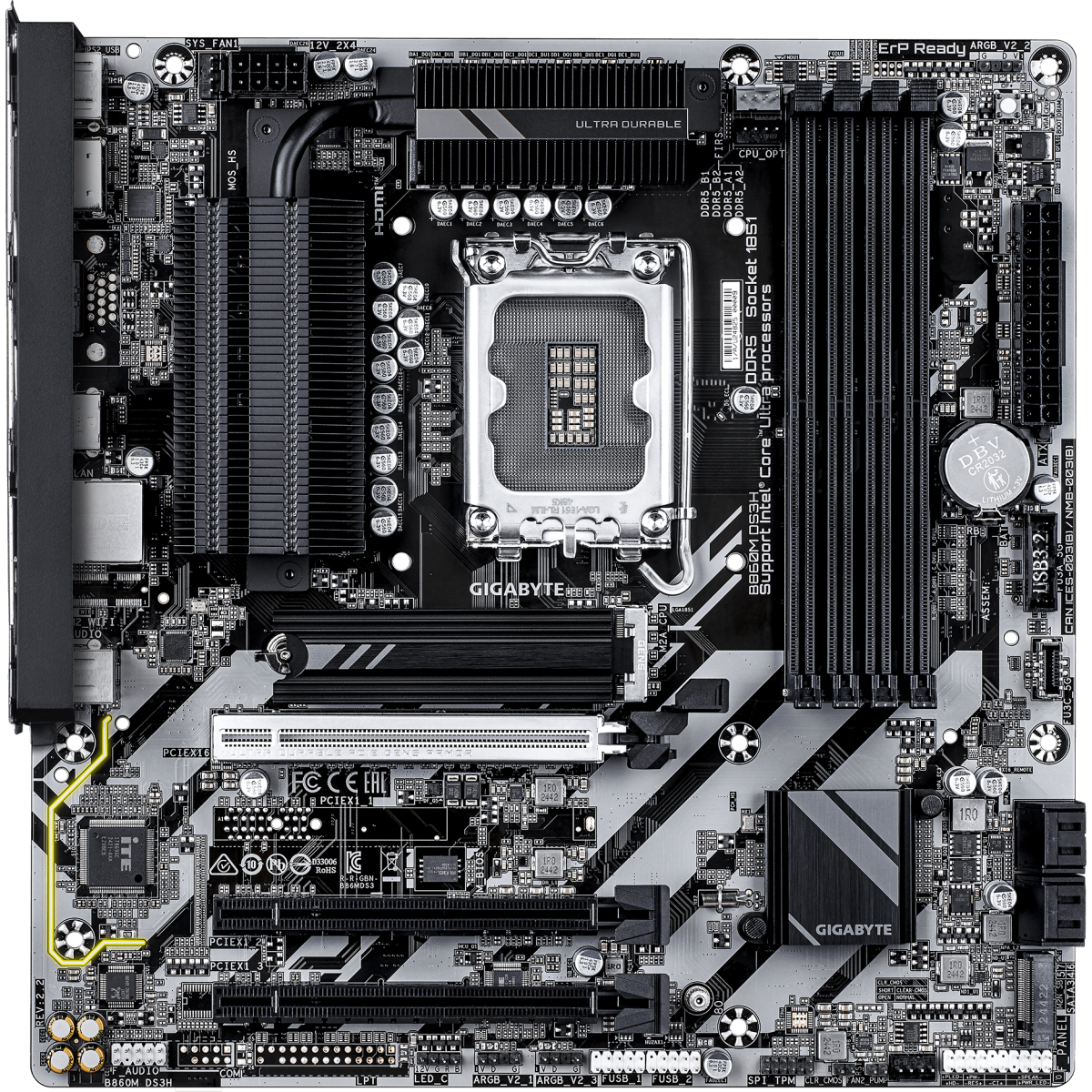 Материнская плата Gigabyte B860M DS3H (rev. 2.2)