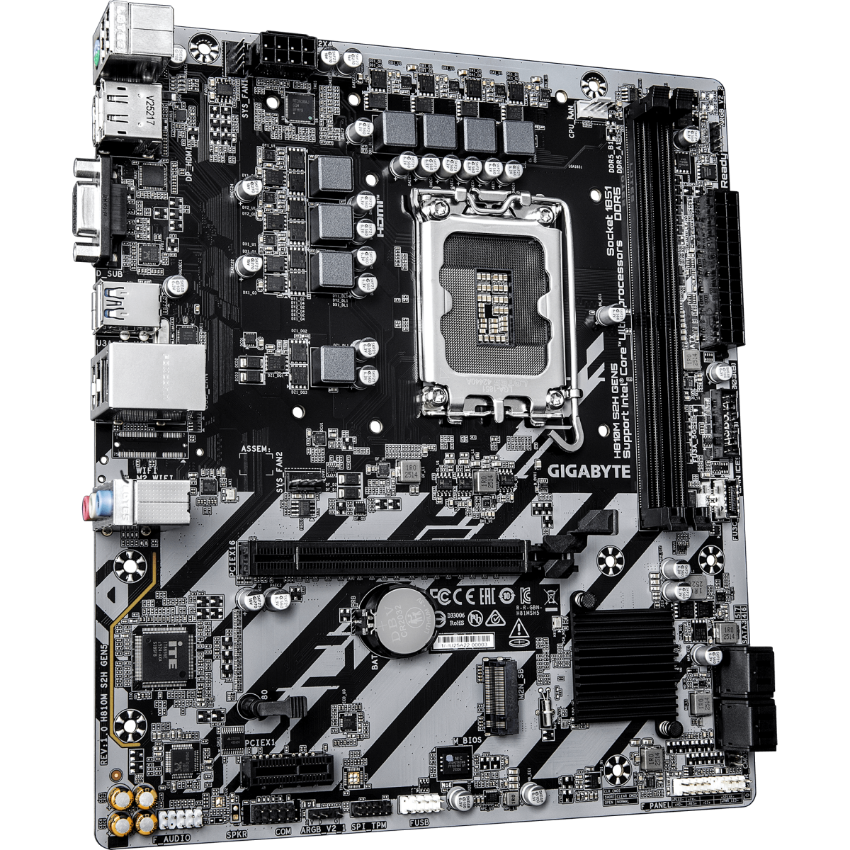 Материнская плата Gigabyte H810M S2H GEN5 - фото 2