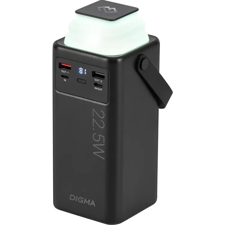 Внешний аккумулятор Digma DGPF50B Black - DGPF50B22PBK - фото 2