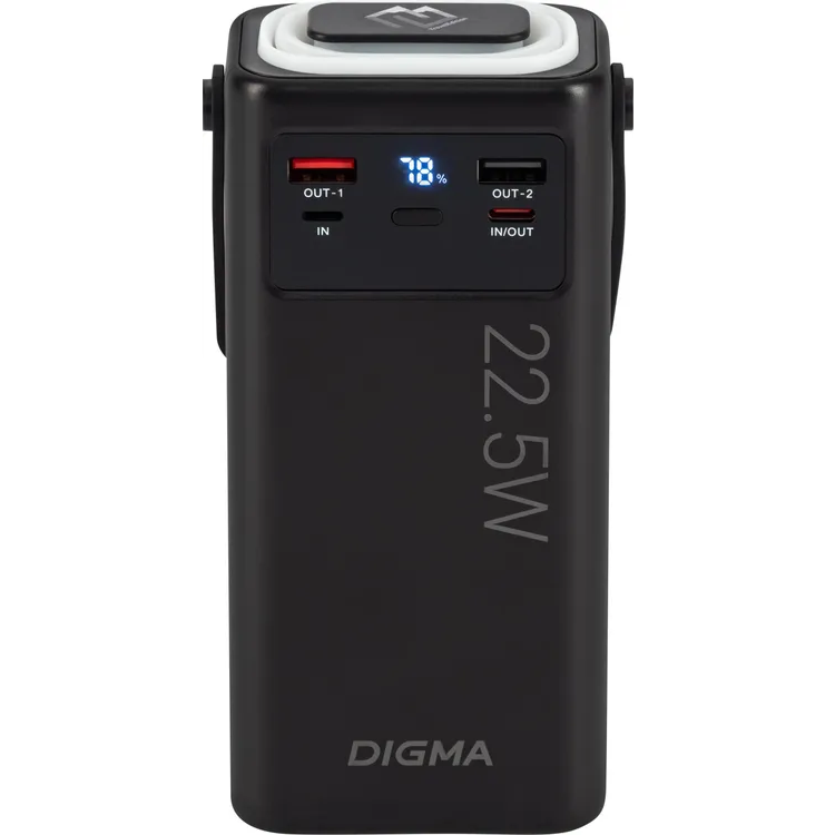 Внешний аккумулятор Digma DGPF30B Black - DGPF30B22PBK