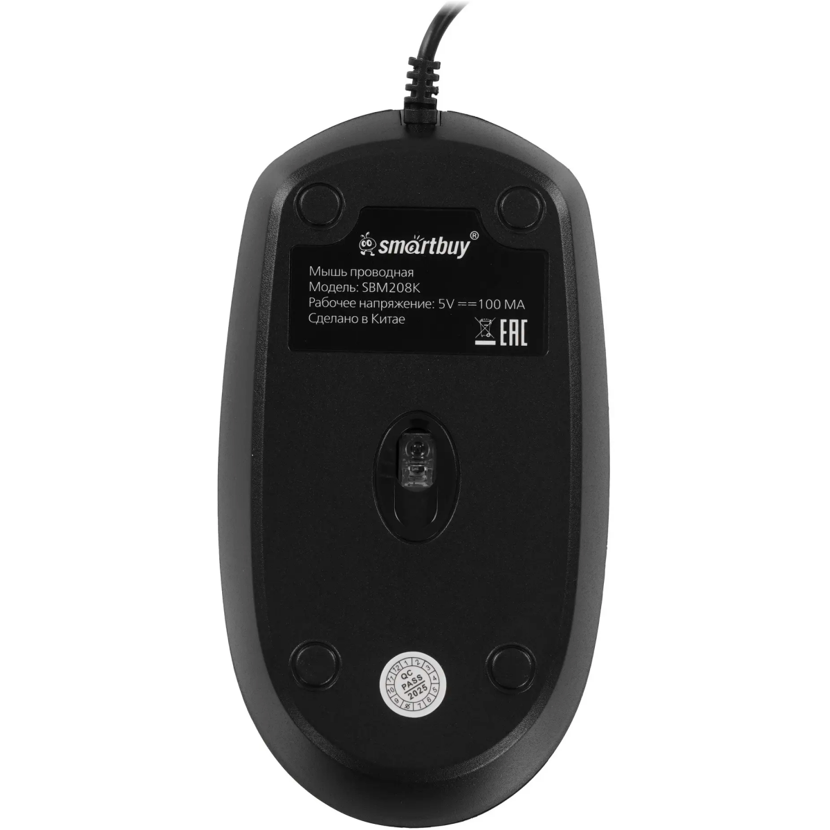 Мышь SmartBuy One 208 Black - SBM-208K - фото 5
