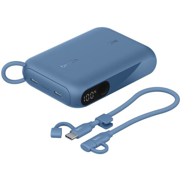 Внешний аккумулятор Belkin BoostCharge Power Bank 10K with Display Blue - BPB027hqBL - фото 6