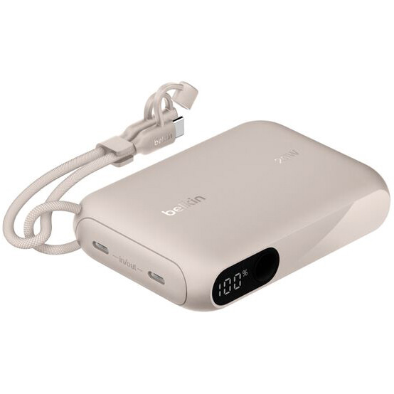 Внешний аккумулятор Belkin BoostCharge Power Bank 10K with Display Sand - BPB027hqSD - фото 5