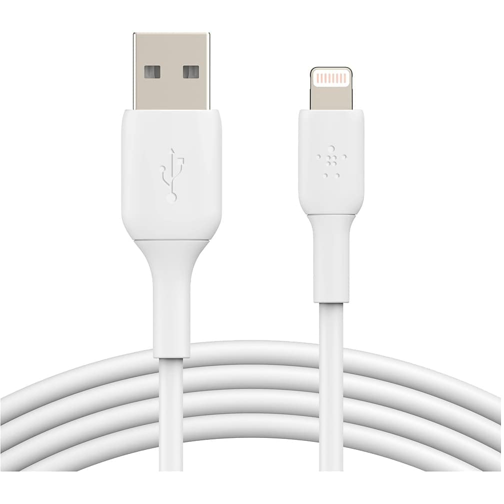 Кабель USB - Lightning, 1м, Belkin CAA001bt1MWH2PK (2 шт.)
