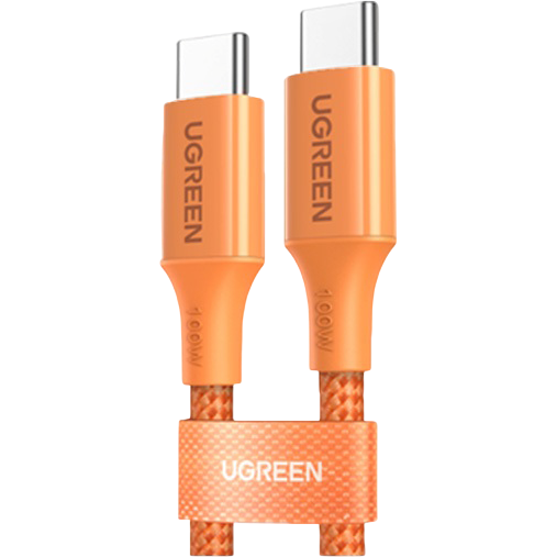 Кабель USB Type-C - USB Type-C, 1м, UGREEN L520 Orange
