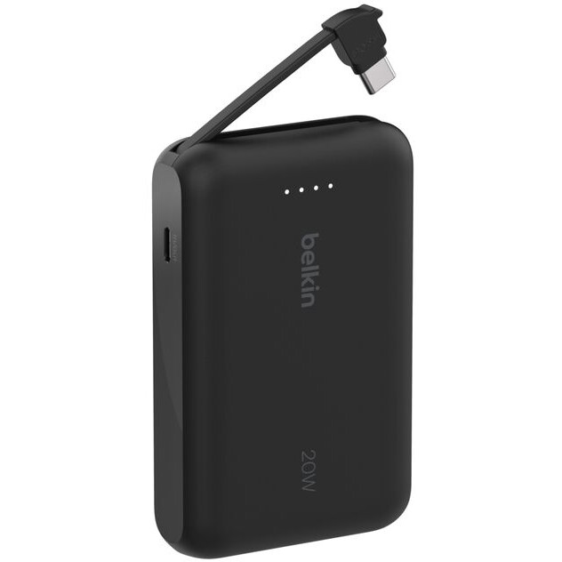Внешний аккумулятор Belkin BoostCharge Power Bank 10K with Integrated Cable Black - BPB021hqBK - фото 3
