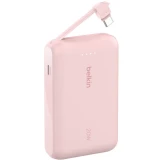 Внешний аккумулятор Belkin BoostCharge Power Bank 10K with Integrated Cable Pink (BPB021hqPK)